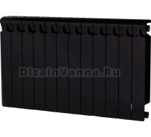 Радиатор биметаллический Rifar Monolit 500 12 секций, антрацит