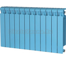 Радиатор биметаллический Rifar Monolit 500 12 секций, сапфир