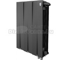 Радиатор биметаллический Royal Thermo Piano Forte 500 VDR noir sable, 6 секций, черный