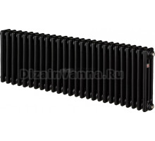 Радиатор стальной Zehnder Charleston 3057/26 3-трубчатый, подключение 1270, черный