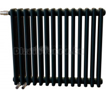 Радиатор стальной Zehnder Charleston Completto C3057/14 3-трубчатый, подключение V001, черный