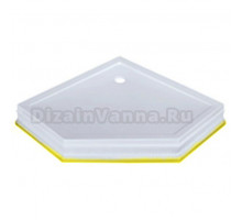 Поддон душевой Migliore Diadema 24588, белый/золото