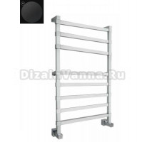 Полотенцесушитель водяной Margaroli Panorama 764-8, 7644708OB, матовый черный