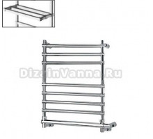 Полотенцесушитель электрический Margaroli Sole 564-8 ВОХ, 5644708CRPB 47 x 70.2 см, хром с полкой