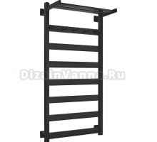 Полотенцесушитель электрический Secado Комано 1 КСП 100х50, черный матовый, R