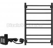 Полотенцесушитель электрический Secado Модена 80х50, ТЭН КТХ 4, черный матовый, L