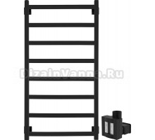 Полотенцесушитель электрический Secado Корато 1 100x50, ТЭН КТХ 4 скрытый, черный матовый, R