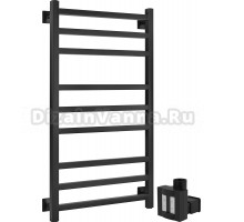 Полотенцесушитель электрический Secado Корато 3 100x50, ТЭН КТХ 4 скрытый, черный матовый, L