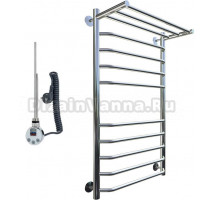 Полотенцесушитель электрический Тругор Браво эл ТЭН 2 П ЛЦ4 100x40, с полкой