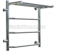 Полотенцесушитель водяной Тругор Браво ПМ 1 П ЛЦ4 R, 50x60x50, с полкой
