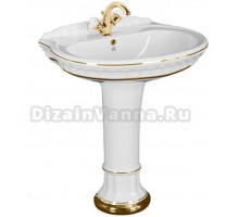 Раковина-тюльпан Migliore Gianeta ML.GNT-25.870D1 с пьедесталом ML.GNT-25.807.D1 Decor Oro
