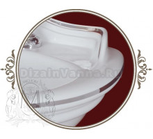 Раковина-тюльпан Migliore Milady ML.MLD-25.742D.D1 декор.DOrato
