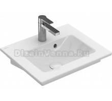 Раковина Villeroy & Boch Venticello 412450R1 50х42, alpin ceramicplus, с переливом