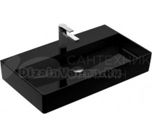 Раковина Villeroy & Boch Memento 4A228GS0 glossy black, ceramicplus, с переливом