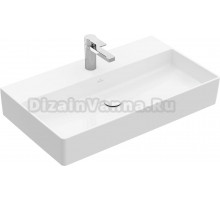 Раковина Villeroy & Boch Memento 4A228LRW stone white, ceramicplus, без перелива