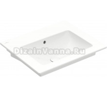 Раковина Villeroy & Boch Venticello 412467RW 65х50, stone white ceramicplus, без отверстия под смеситель