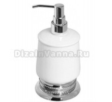 Дозатор для мыла Cameya H1712K настольный хром (керамика)