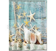 Штора для ванной MySpace PR180180022, 180х180 см, Stars