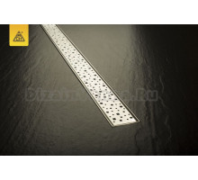 Дренажный канал Veconi MCH N Square CH 450 SN, 45 см, с решёткой из нержавеющей стали
