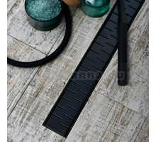 Дренажный канал Veconi MCH Black CH 850 MC, 85 см, с решёткой из нержавеющей стали