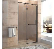 Душевая дверь Veconi Vianno VN51, 120 x 202 см, профиль черный, стекла прозрачные