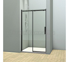 Душевая дверь Veconi Vianno VN70, 130 x 195 см, профиль черный, стекла прозрачные