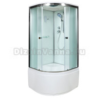 Душевая кабина Deto D D90S+ эл. 90 x 90 см, с крышей и электрикой