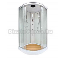 Душевая кабина Deto Em EM1580 гм 80 x 80 см, с крышей, с гидромассажEM