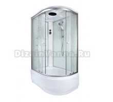 Душевая кабина Deto Em EM4511 L/R 110 x 80 см, с крышей, стандартная