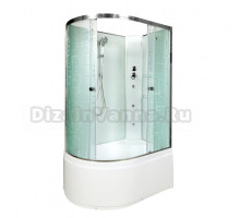 Душевая кабина Deto Em EM4512 L/R N гм 120 x 80 см, без крыши, с гидромассажEM