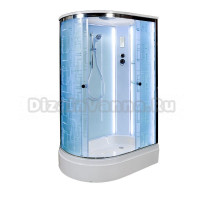 Душевая кабина Deto Em EM2712 L/R LED 120 x 80 см, с крышей, с Led подсветкой