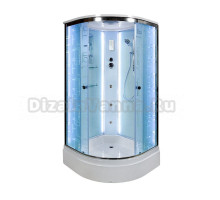 Душевая кабина Deto Em EM2790 90 x 90 см, с крышей, Led с гидромассажEM