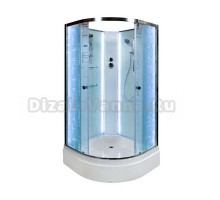 Душевая кабина Deto Em EM2790 N 90 x 90 см, без крыши, Led-подсветка