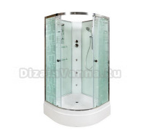 Душевая кабина Deto Em EM2710 N 100 x 100 см, без крыши, с гидромассажEM