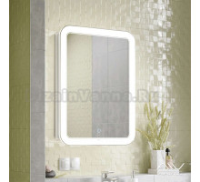 Зеркальный шкаф Alavann Vanda Lux 60 см, с подсветкой, белый