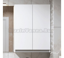 Шкаф подвесной Alavann Soft Silver 60 см, белый
