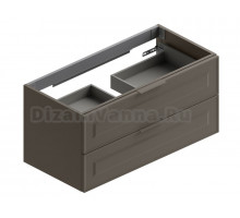 Тумба под раковину Berloni Bagno Suite Vintage SUVBS2C105C/187/CHALAO.187 107 см подвесная, темно-серый матовый (malta opaco, 187)
