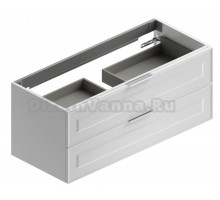 Тумба под раковину Berloni Bagno Suite Vintage SUVBS2C120C/110/SHALAO.110 122 см подвесная, белый матовый (bianco opaco, 110)
