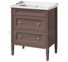 Тумба под раковину Caprigo Aspetto Albion Concept 70 34022, 2 ящика, цвет TP-809 шоколад