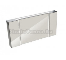 Зеркальный шкаф Eqloo Grana 120 см, подвесное, белый