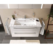 Тумба с раковиной Puris B-Brace SETVC2D01(722/161), 120 см, белый высокоглянцевый