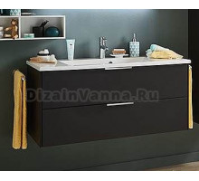 Тумба с раковиной Puris D.Light SETDL121(777/177), 120 см, серый космос матовый