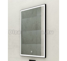 Зеркало Sintesi City SIN-CITY-black-652 с подсветкой, 80 x 60 см, чёрный
