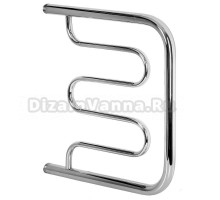 Полотенцесушитель водяной Indigo Фокстрот Standart, ширина 40 см, высота 50 см, 1 дюйм, хром, FSW50-40