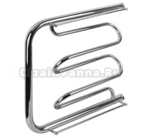 Полотенцесушитель водяной Indigo Фокстрот Liana, с полочкой, ширина 40 см, высота 50 см, 1 дюйм, хром, FLW50-40P