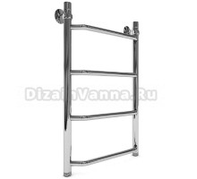 Полотенцесушитель водяной Indigo Roof, ширина 50 см, высота 50 см, 1 дюйм, хром, LRW50-50