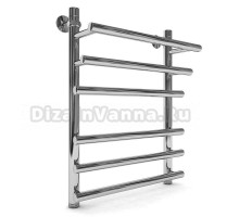 Полотенцесушитель водяной Indigo Just Shelf, с полкой, ширина 40 см, высота 60 см, 1 дюйм, хром, LJSHW60-40