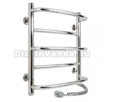 Полотенцесушитель электрический Indigo Europe Lux Electro, ширина 45 см, высота 60 см, ТЭН справа, хром, LELE60-45R