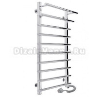 Полотенцесушитель электрический Indigo Just Shelf Premium с полкой Electro, ширина 50 см, высота 120 см, ТЭН справа, хром, LJSHPE120-50R