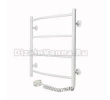 Полотенцесушитель электрический Indigo Arc Electro, ширина 50 см, высота 50 см, ТЭН слева/справа, белый, LAE50-50WhL/R